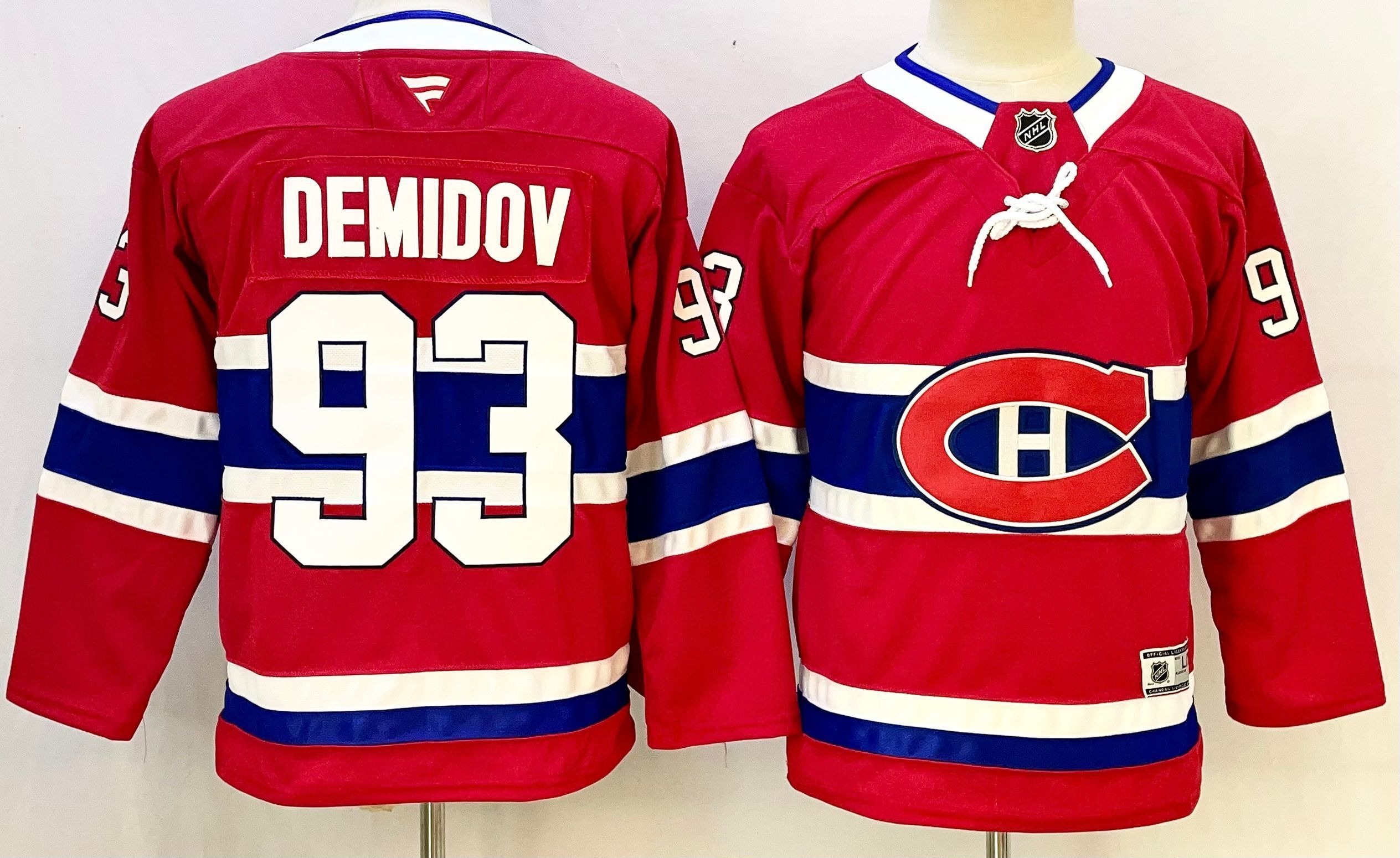 Youth Montreal Canadiens #93 Demidov Red 2026 Adidias NHL Jersey style 001